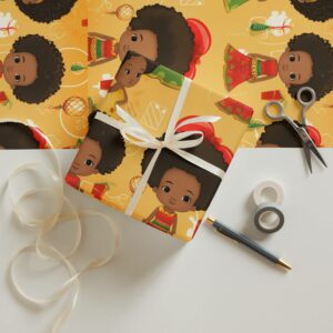 Black Girl Joy Wrapping Paper